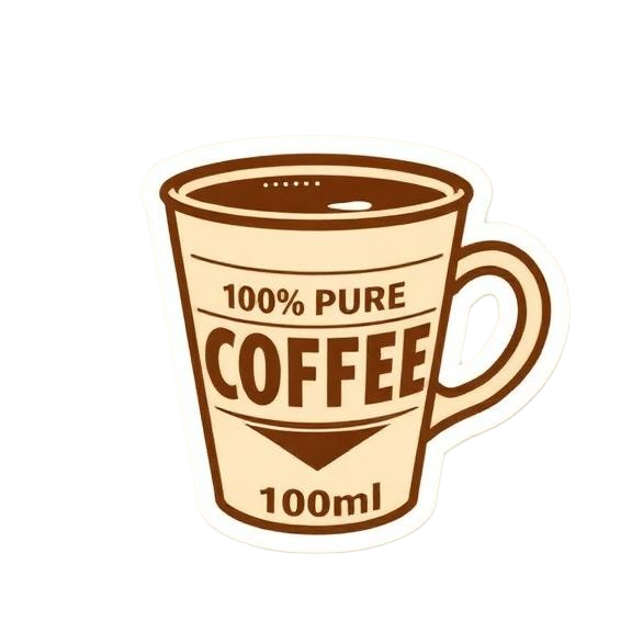 Coffee sticker