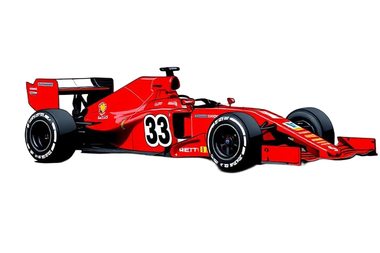 F1 car sticker