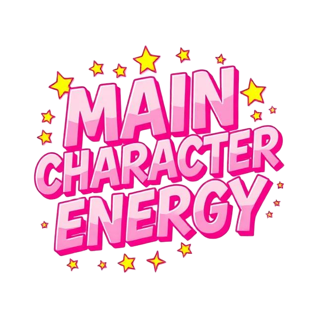 Main character energy sticker