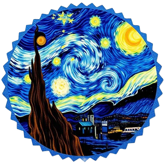 Starry Night sticker